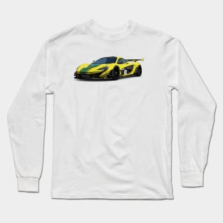 P1 GTR Supercar Racing Cartoon Long Sleeve T-Shirt